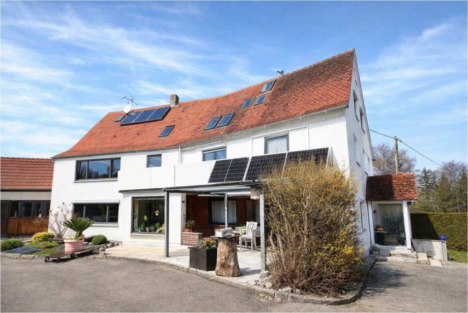 Hausansicht Etagenwohnung Fischach