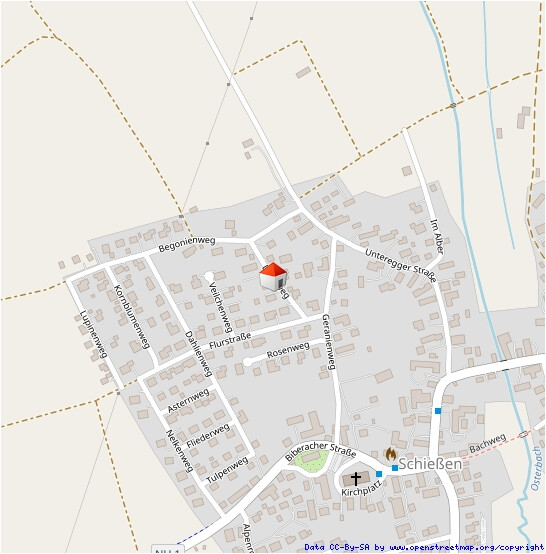 Lageplan Einfamilienhaus Roggenburg-Schie�en