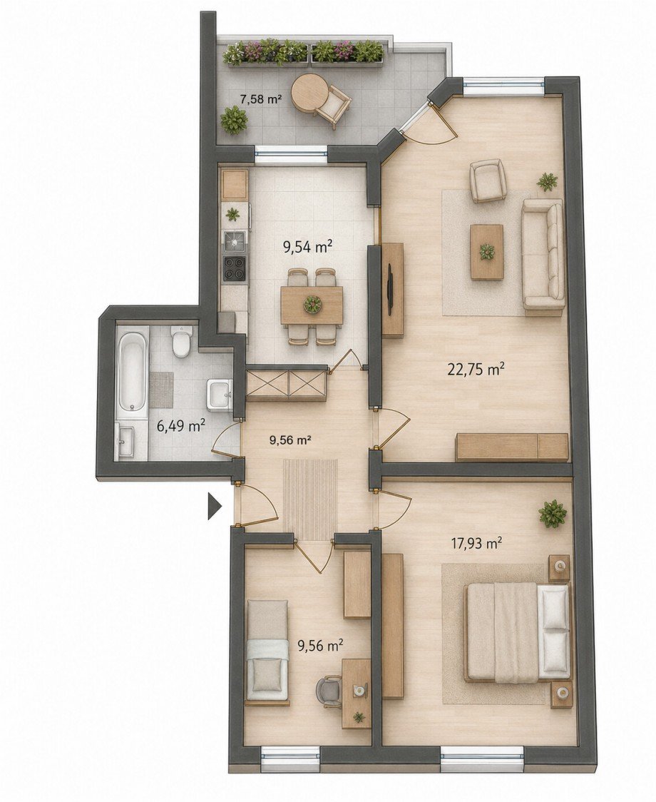 WHG Etagenwohnung Augsburg
