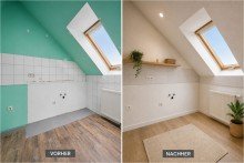 K�che vorher nachher dg1 Mehrfamilienhaus mit Garage und Stellplatz - Wohnen oder investieren dank freiem DG