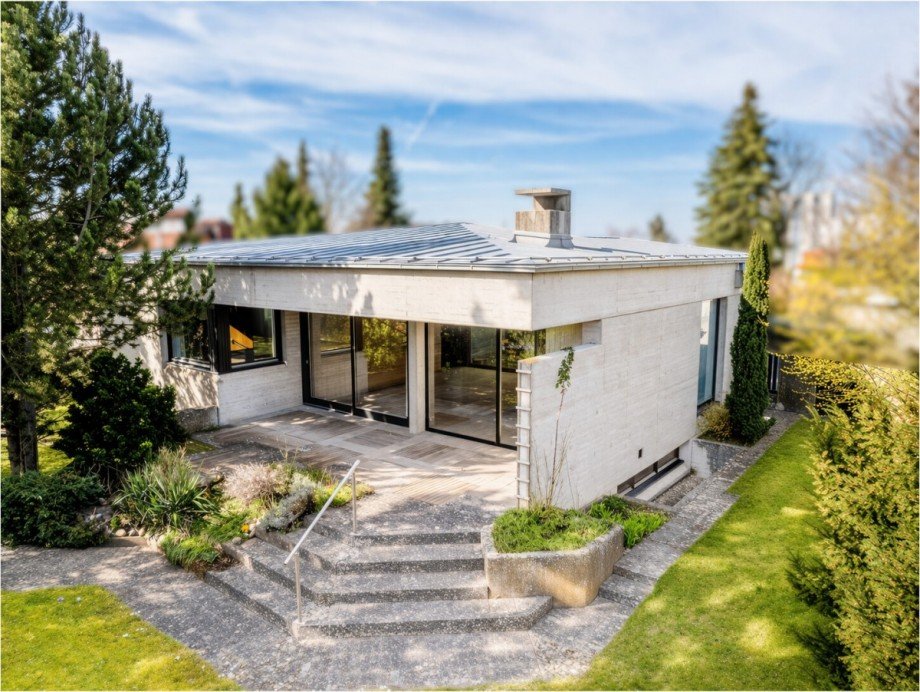 Hausansicht Garten Einfamilienhaus G�nzburg