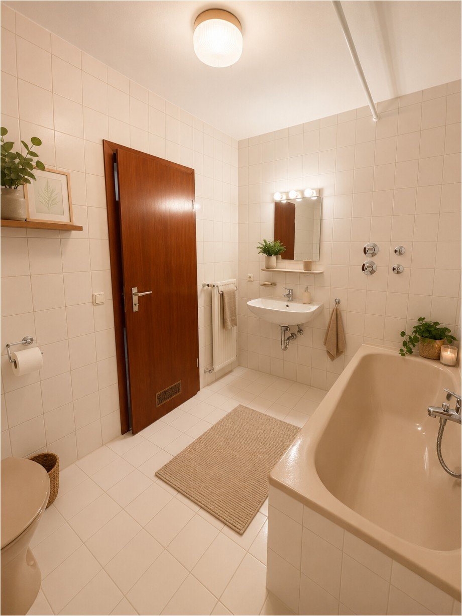 Badezimmer Erdgeschosswohnung Fischach
