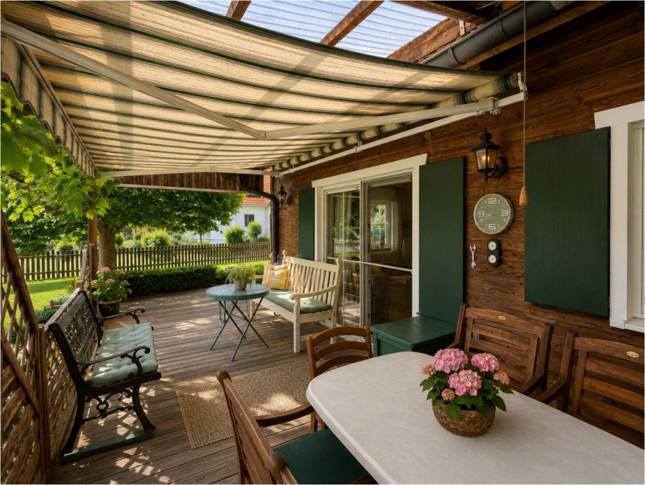 Terrasse-Pergola Einfamilienhaus Breitenthal