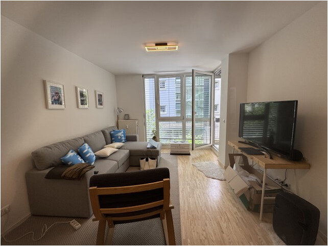 Wohnzimmer Etagenwohnung M�nchen
