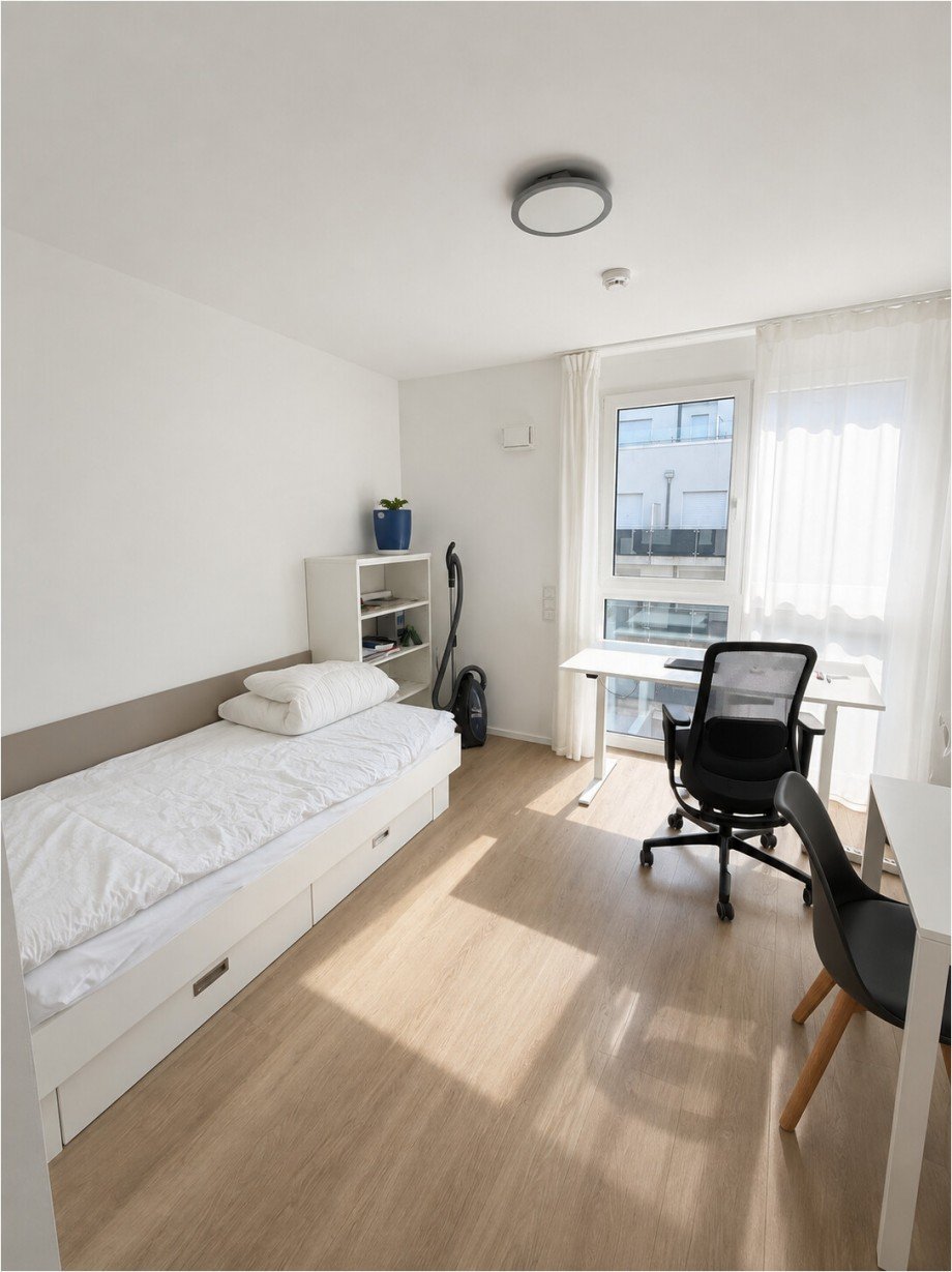 Schlaf-Wohnbereich Etagenwohnung Augsburg