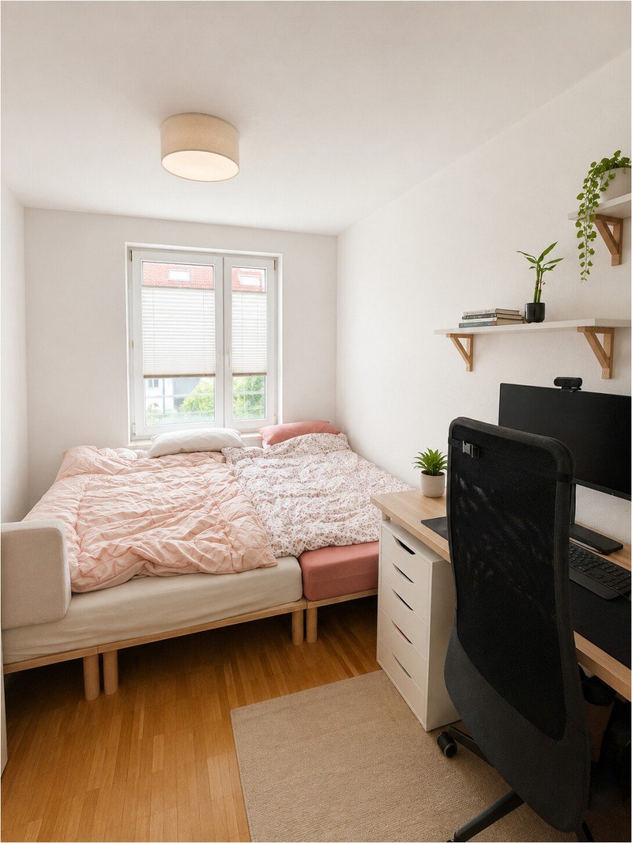 Schlafzimmer Etagenwohnung Langweid am Lech