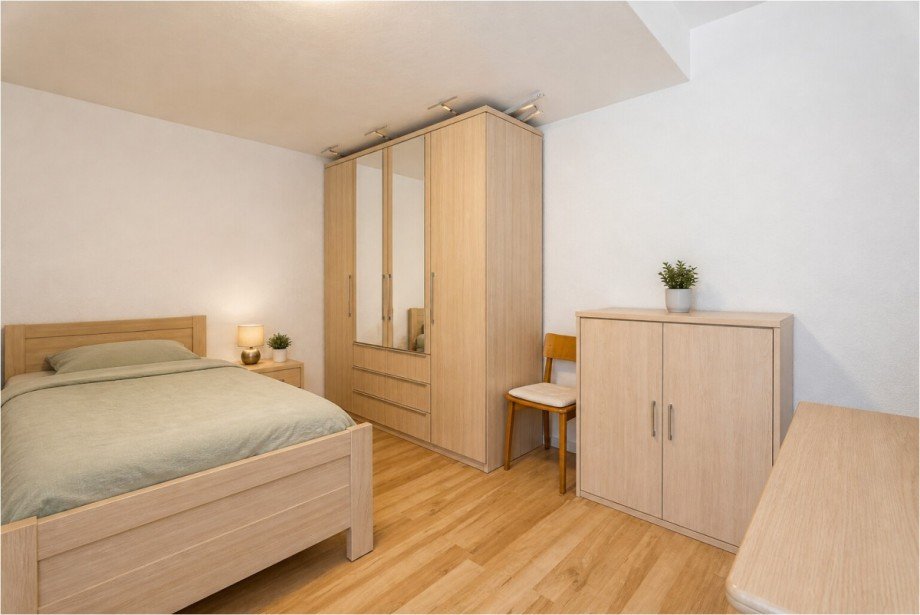 Schlafzimmer UG rechts Mehrfamilienhaus Elchingen / Thalfingen