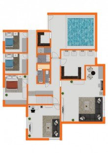 Grundriss KG Ogulo Seltene Gelegenheit: Ein Architektenhaus zum Verlieben - mit Garten, Freiraum & vielen M�glichkeiten