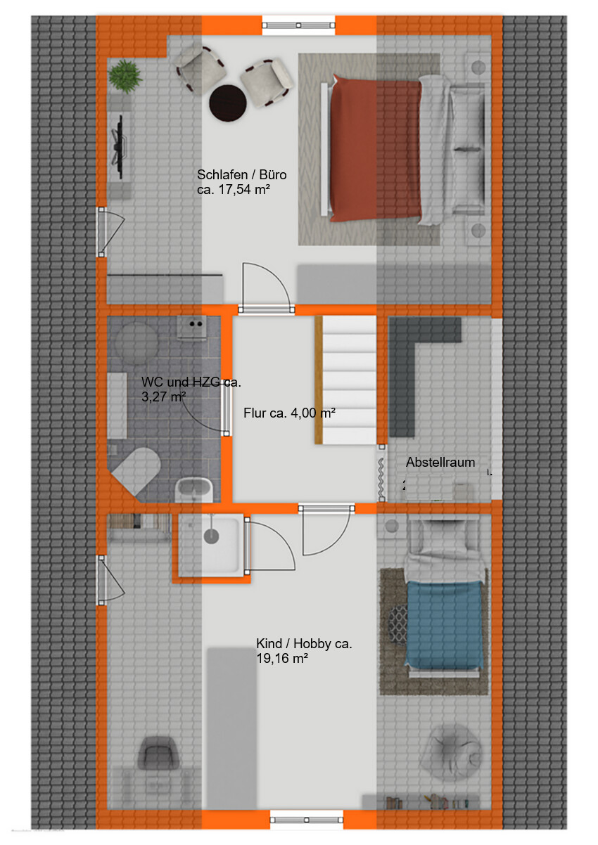 Dachgeschoss Einfamilienhaus Breitenthal