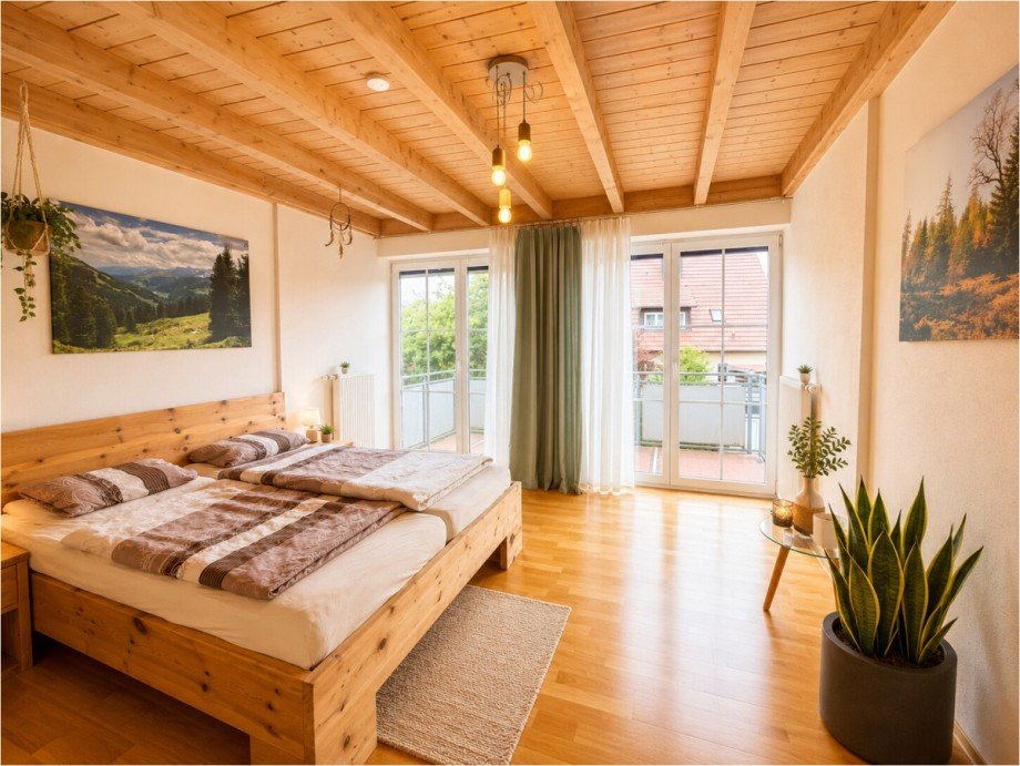 DG Schlafzimmer mit Balkon Einfamilienhaus Kutzenhausen / Maingr�ndel