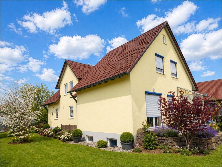 Hausansicht Nordseite Einfamilienhaus Kutzenhausen / Maingr�ndel