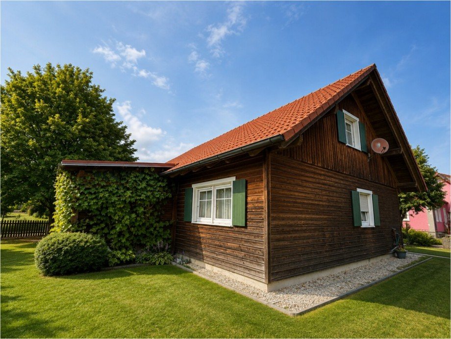 Hausansicht im Osten Einfamilienhaus Breitenthal