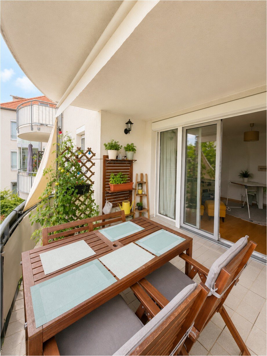 Balkon innen Etagenwohnung Langweid am Lech