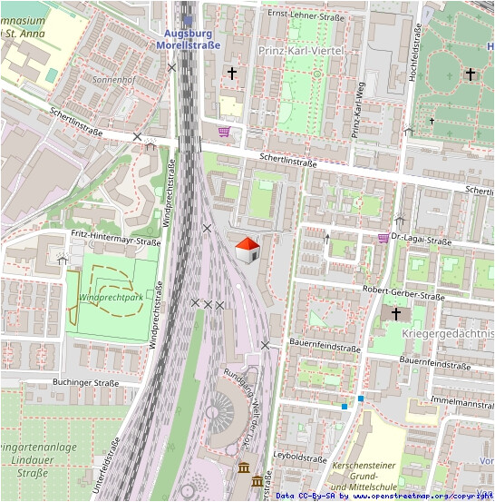 Lageplan Etagenwohnung Augsburg