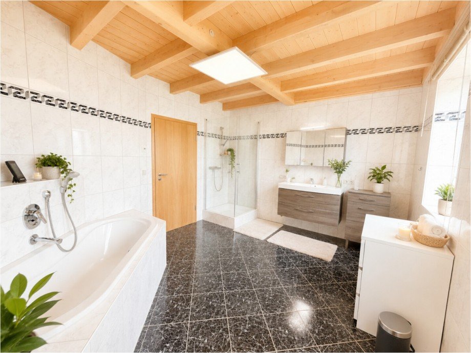 DG Badezimmer Einfamilienhaus Kutzenhausen / Maingr�ndel
