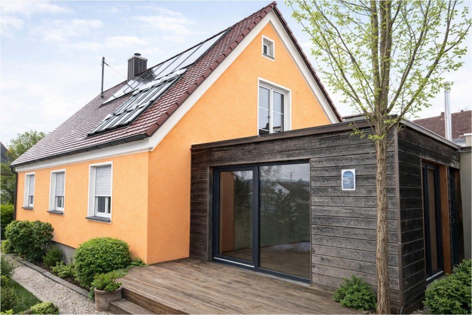 Eingang Einfamilienhaus Roggenburg / Schie�en