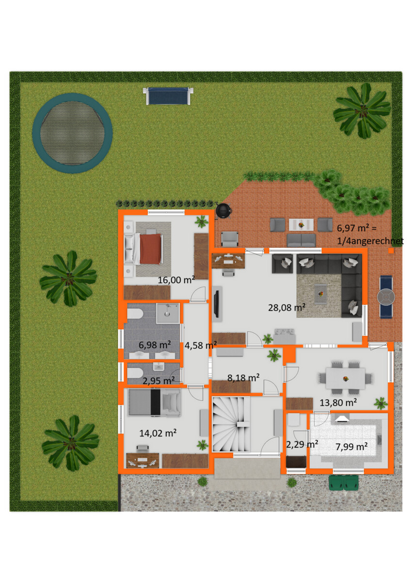 Grundriss WHG Erdgeschosswohnung Burgau