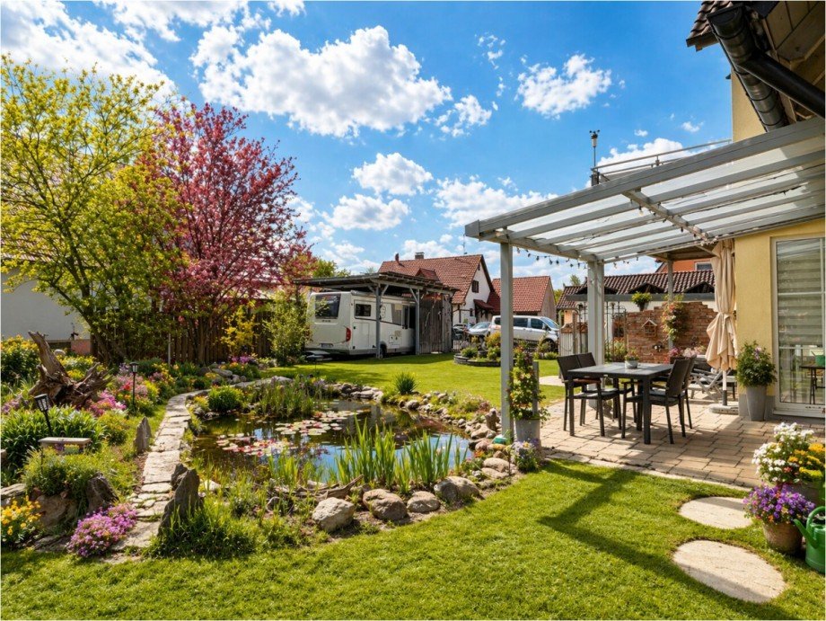 Terrasse Einfamilienhaus Kutzenhausen / Maingr�ndel