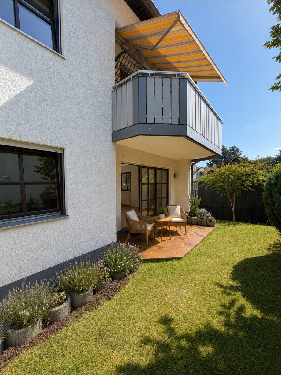 Gartenanteil Erdgeschosswohnung Fischach