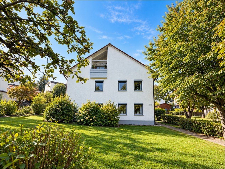 Gartenansicht Mehrfamilienhaus Elchingen