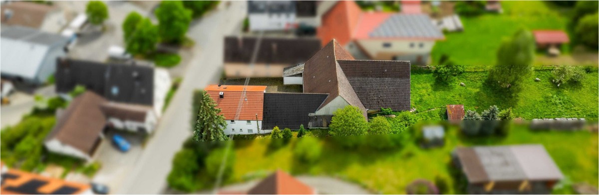 Vogelperspektive Bauernhaus Ballendorf