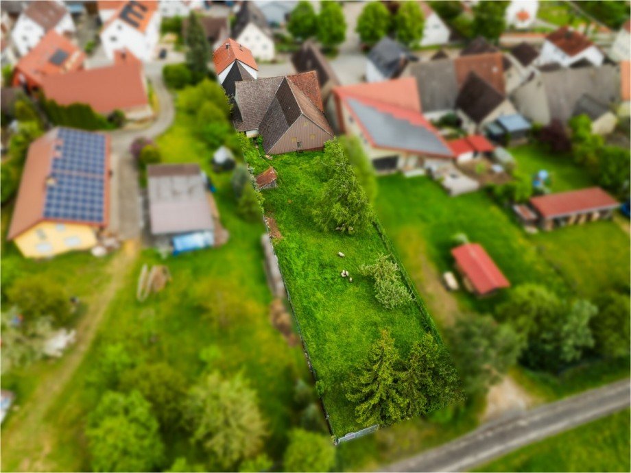 Vogelperspektive Bauernhaus Ballendorf