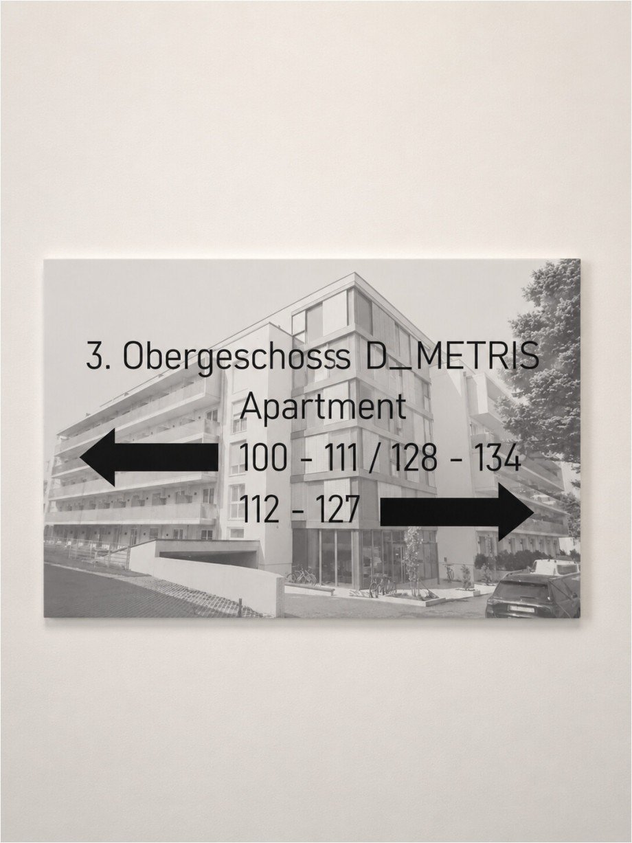 Wegetafel Etagenwohnung Augsburg
