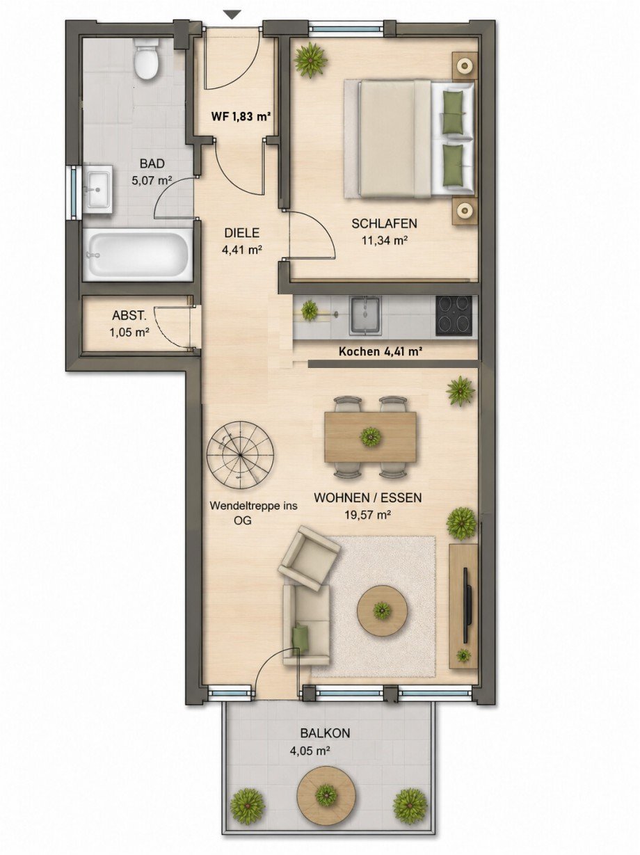 WHG Etagenwohnung Burgau