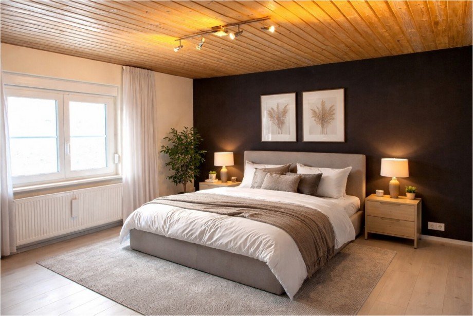 Schlafzimmer oder B�ro im EG Einfamilienhaus Roggenburg / Schie�en