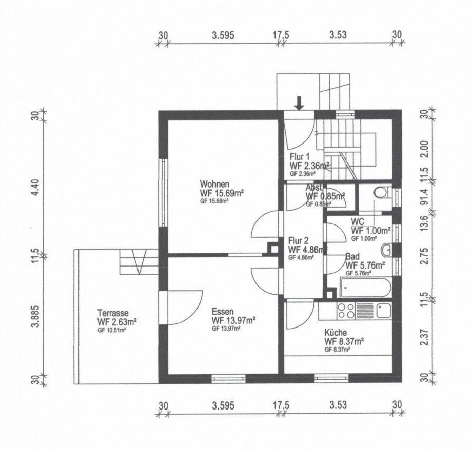 EG mit Bema�ung Einfamilienhaus G�nzburg / Wasserburg