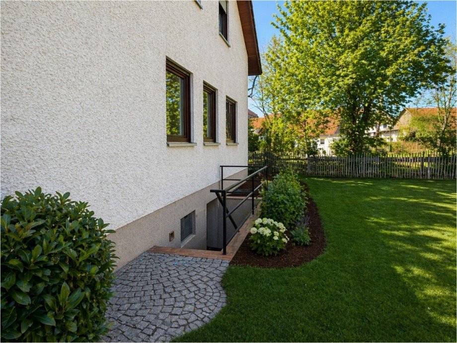 Aupentreppe in den Keller Erdgeschosswohnung Burgau