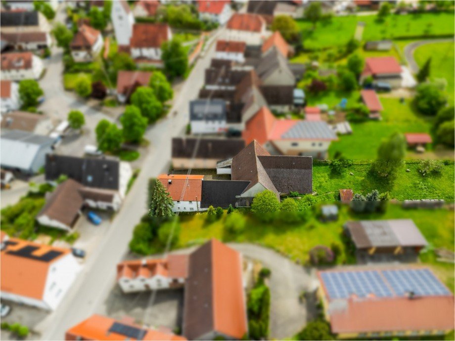 Vogelperspektive Bauernhaus Ballendorf